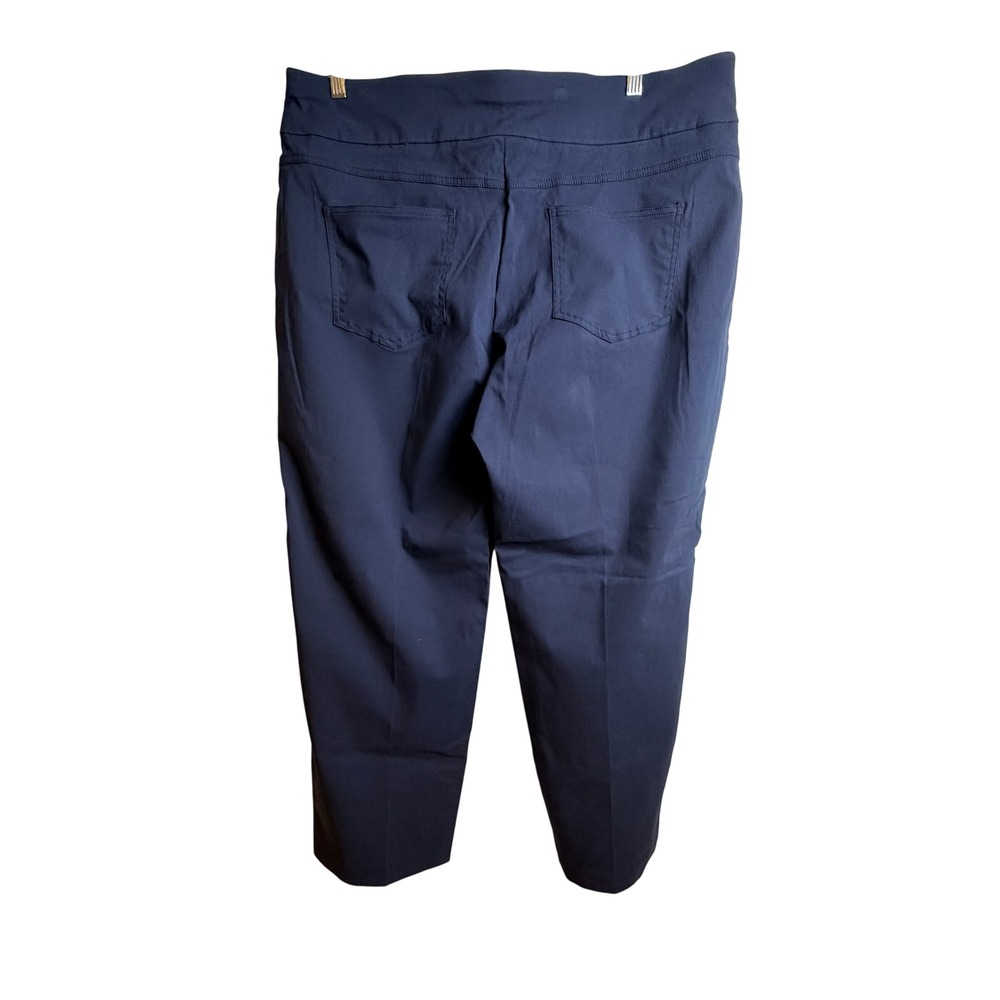 Ruby Road Women Pull On Pants 22W Navy Blue Stretch Career Comfort - Picture 7 of 10